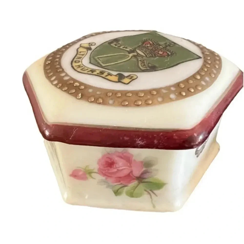 Vintage China Curio Box Lyndhurst England